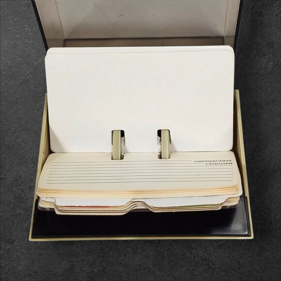 Vintage Rolodex Petite S-300C Covered Card File w/ A–Z Tabs & Blank Cards USA - Picture 12 of 16